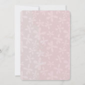 Uitnodiging tot het uitzenden van een roze bruilof (Achterkant)