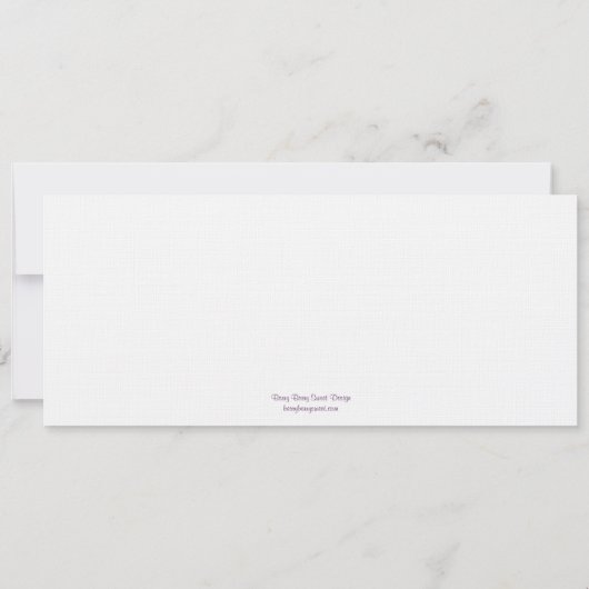 Uitnodiging tot het uitzenden van een Starfish Wed (Achterkant)