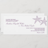 Uitnodiging tot het uitzenden van een Starfish Wed (Voorkant / Achterkant)