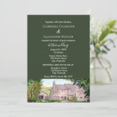 Uitnodiging tot het uitzenden van een stone Bridge (Staand voorkant)