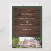 Uitnodiging tot het uitzenden van een stone Bridge (Achterkant)