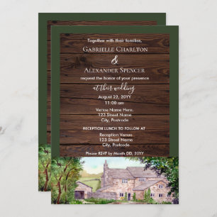 Uitnodiging tot het uitzenden van een stone Bridge