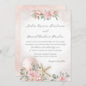  uitnodiging tot het uitzenden van een strandbruil (Voorkant / Achterkant)