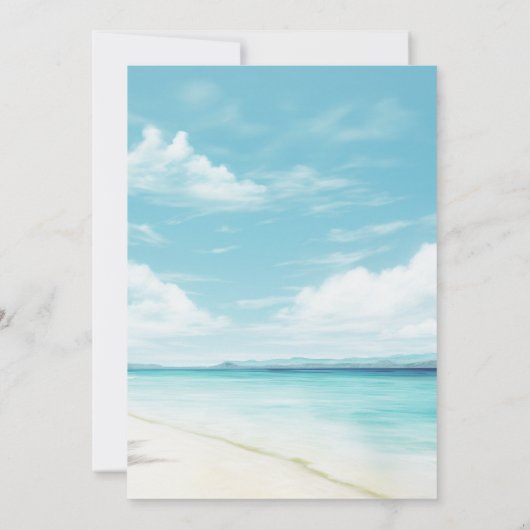 Uitnodiging tot het uitzenden van een tropische ke (Achterkant)