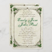 Uitnodiging tot het uitzenden van een Twig Ivy Bo (Voorkant / Achterkant)