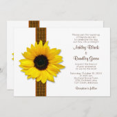 Uitnodiging tot het uitzenden van een Zonnebloem d (Voorkant / Achterkant)