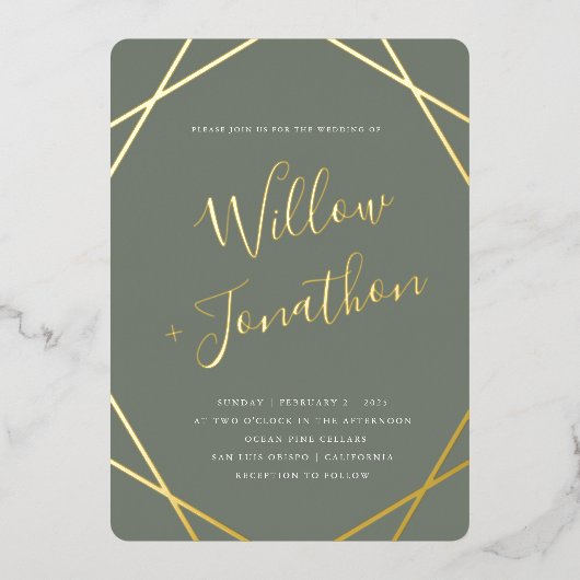 Uitnodiging tot het uitzenden van Folie aan de geo (Voorkant)