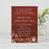 Uitnodiging tot het uitzenden van gepolijst hout (Staand voorkant)