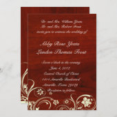 Uitnodiging tot het uitzenden van gepolijst hout (Voorkant / Achterkant)