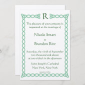 Uitnodiging tot het uitzenden van gerst en Keltisc (Voorkant / Achterkant)