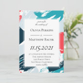 Uitnodiging tot het uitzenden van geschilderde Car (Staand voorkant)