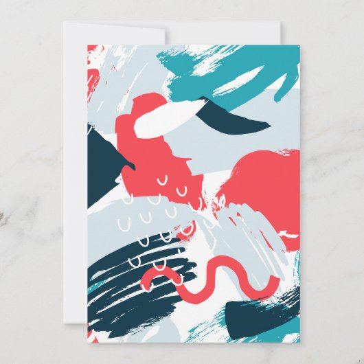 Uitnodiging tot het uitzenden van geschilderde Car (Achterkant)