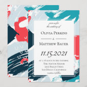 Uitnodiging tot het uitzenden van geschilderde Car (Voorkant / Achterkant)