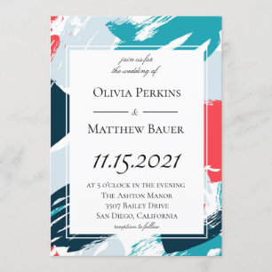 Uitnodiging tot het uitzenden van geschilderde Car