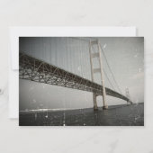  uitnodiging tot het uitzenden van grijze bruiloft (Achterkant)