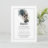 Uitnodiging tot het uitzenden van Halloween Gothic (Staand voorkant)