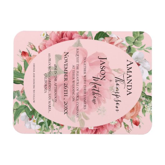 uitnodiging tot het uitzenden van het blote huwel magneet (Horizontaal)