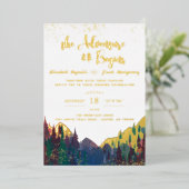 Uitnodiging tot het uitzenden van het goudhuwelijk (Staand Voorkant)