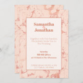 Uitnodiging tot het uitzenden van het huwelijk met (Voorkant / Achterkant)