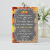 Uitnodiging tot het uitzenden van het Rustic Fall (Staand voorkant)