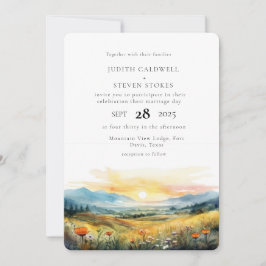 Uitnodiging tot het uitzenden van het Rustic Mount