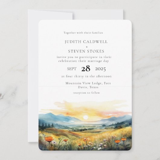 Uitnodiging tot het uitzenden van het Rustic Mount (Voorkant)