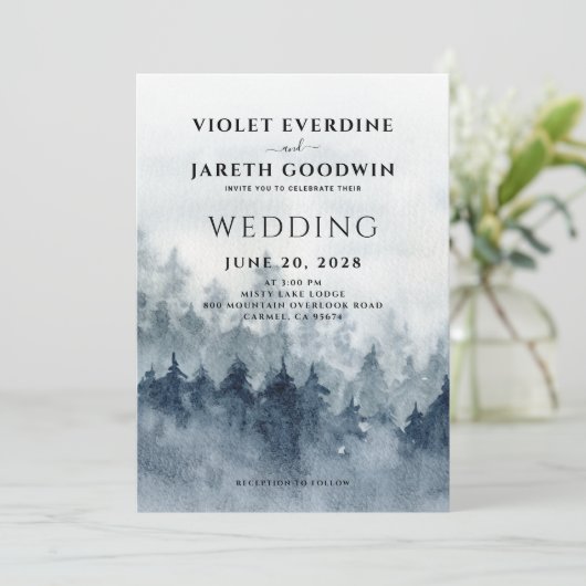 Uitnodiging tot het uitzenden van het Rustic Mount (Staand voorkant)