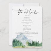 Uitnodiging tot het uitzenden van het Rustic Mount (Achterkant)