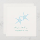 Uitnodiging tot het uitzenden van het strand (Voorkant / Achterkant)