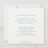 Uitnodiging tot het uitzenden van het strand (Achterkant)