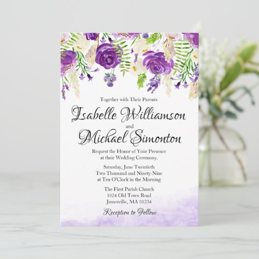 Uitnodiging tot het uitzenden van het ultra Violet (Staand voorkant)