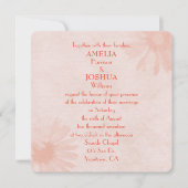 Uitnodiging tot het uitzenden van het zachte peach (Voorkant)