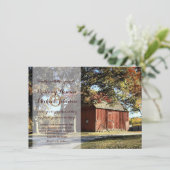 Uitnodiging tot het uitzenden van huwelijken tusse (Staand voorkant)