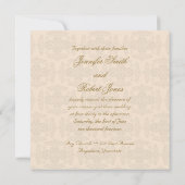 Uitnodiging tot het uitzenden van Initialen op het (Achterkant)