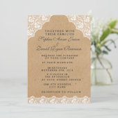 Uitnodiging tot het uitzenden van  Lace Craft Pape (Staand voorkant)