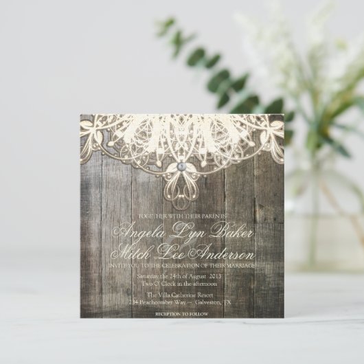 Uitnodiging tot het uitzenden van landelijke kant  (Staand voorkant)