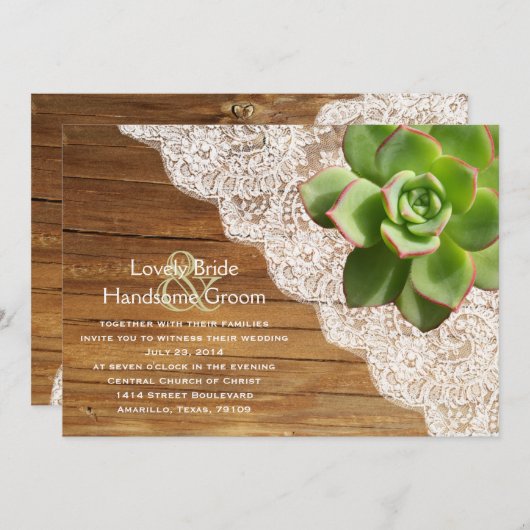 Uitnodiging tot het uitzenden van langlopende lang (Voorkant / Achterkant)