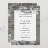 Uitnodiging tot het uitzenden van langwerpige en o (Voorkant / Achterkant)