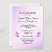 Uitnodiging tot het uitzenden van lavender Wedding (Voorkant)