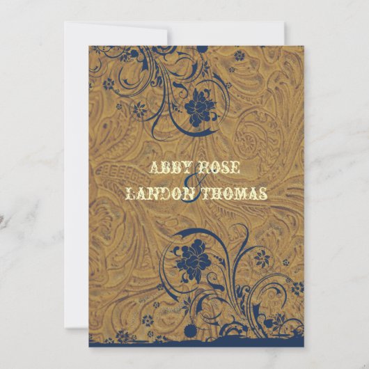 Uitnodiging tot het uitzenden van leder- en aardew (Achterkant)