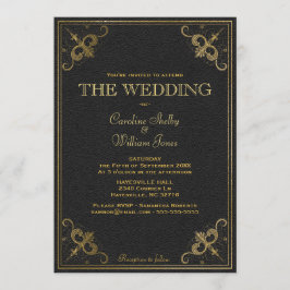 Uitnodiging tot het uitzenden van  lederen boekbin