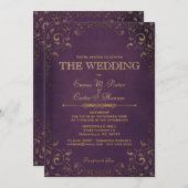 Uitnodiging tot het uitzenden van  lederen boekbin (Voorkant / Achterkant)