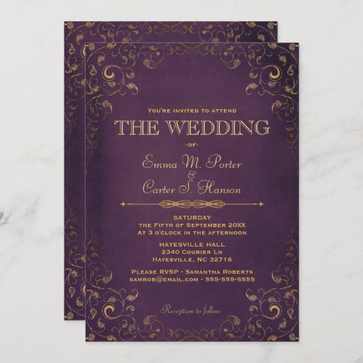 Uitnodiging tot het uitzenden van lederen boekbin (Voorkant / Achterkant)