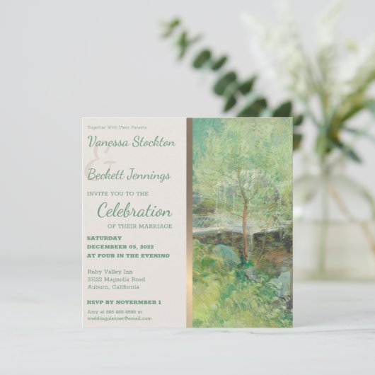 Uitnodiging tot het uitzenden van liefdadig  gekle (Staand voorkant)