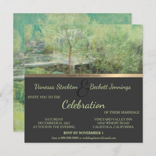 Uitnodiging tot het uitzenden van liefdadig  gekle (Voorkant / Achterkant)