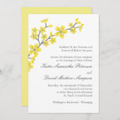 Uitnodiging tot het uitzenden van liefdegeel en gr (Voorkant / Achterkant)