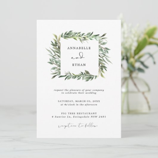 Uitnodiging tot het uitzenden van Lijsten met olie (Staand voorkant)