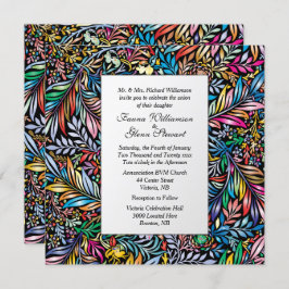 Uitnodiging tot het uitzenden van multi-kleurenhuw