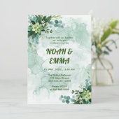 Uitnodiging tot het uitzenden van nieuwe en schone (Staand voorkant)