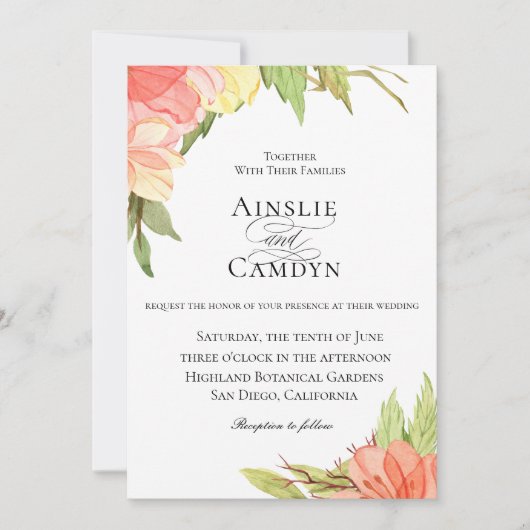 Uitnodiging tot het uitzenden van organische zonne (Voorkant)